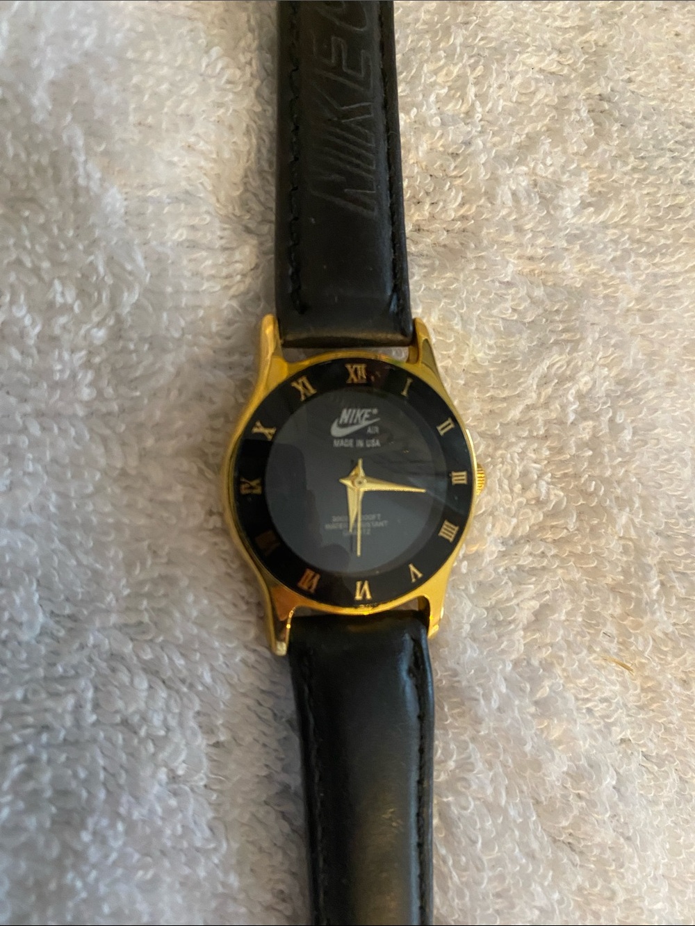 Vtg Nike Air Watch Women 26mm Gold Tone Mood Color Changing Dial Needs battery